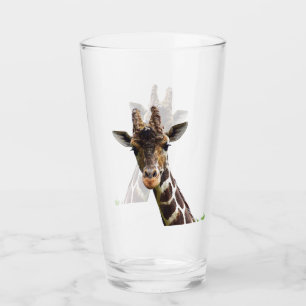 Vaso de arriba del vidrio de la jirafa