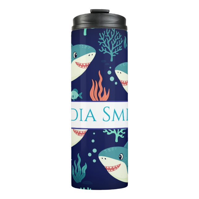 Vaso de bebida personalizado con estilo playero (Anverso)