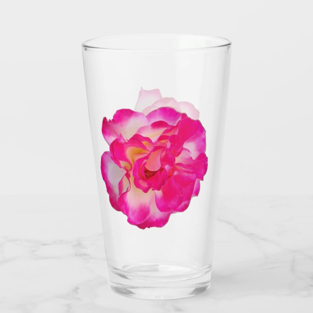 Vaso de Bebida Rosa Vibrante (Reverso)