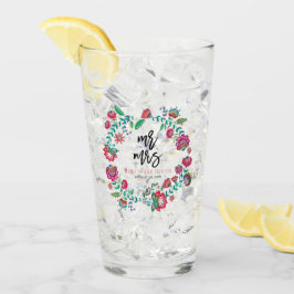Vaso de boda floral folk rústico floral