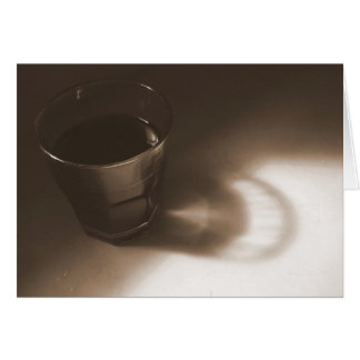 vaso de café sepia