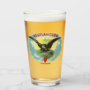 Vaso de cerveza Aguila de Cuba por RetroCharms