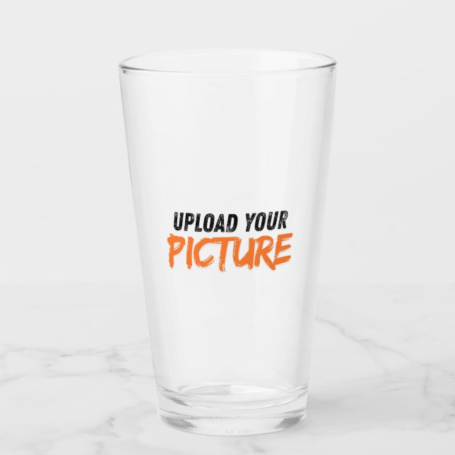 Vaso de cerveza con foto personalizada (Anverso)
