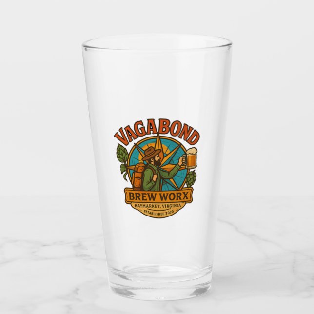 Vaso de cerveza con logotipo estándar (Anverso)