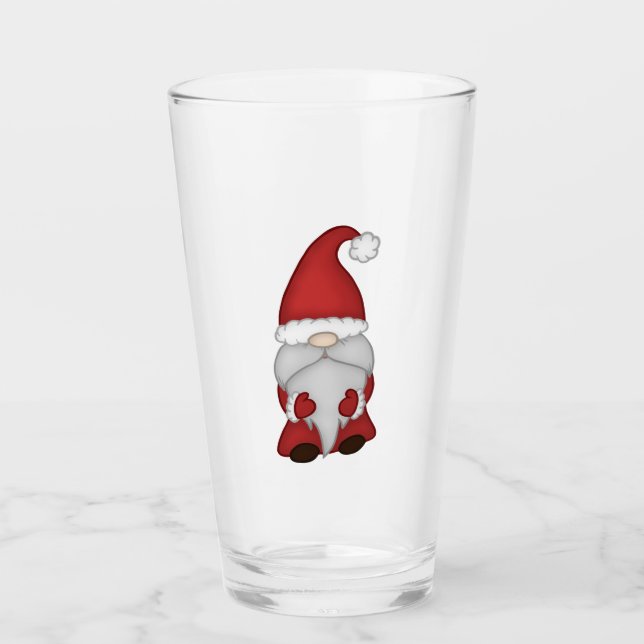 Vaso de cerveza de Gnome Santa (Anverso)
