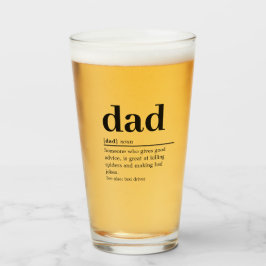 Vaso de cerveza definición de papá