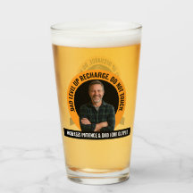 Vaso de cerveza divertido para el Día del Padre co