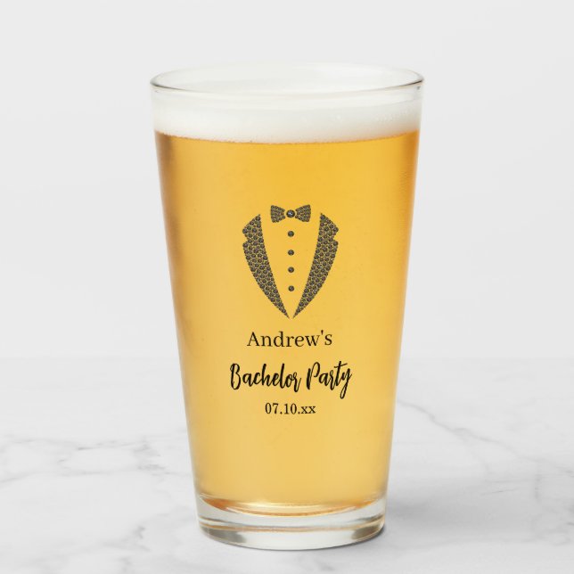 Vaso de cerveza para despedida de soltero (Anverso (lleno))