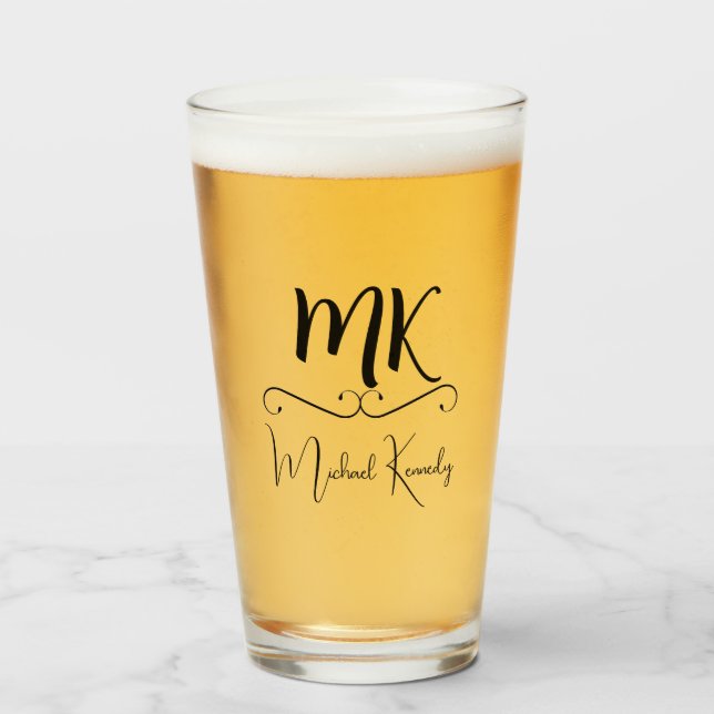 Vaso de cerveza personalizado (Anverso (lleno))