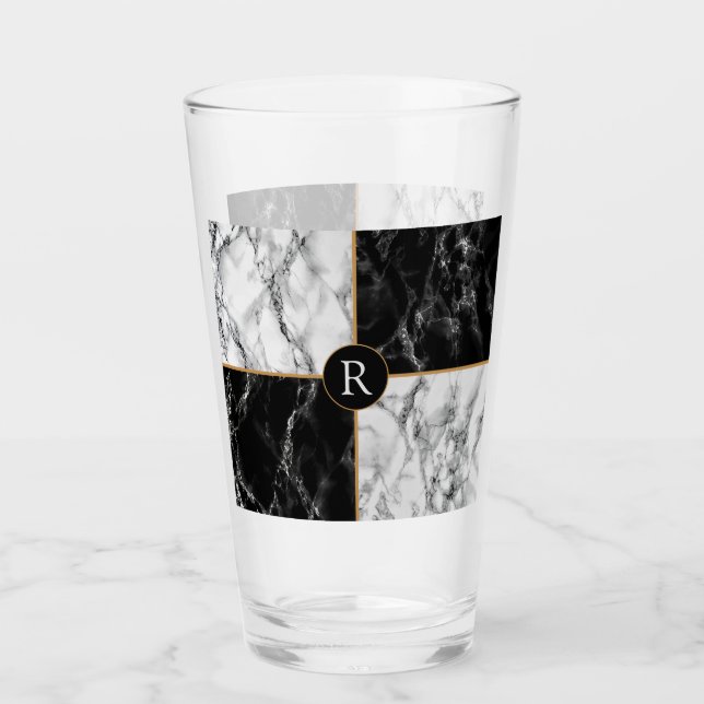 Vaso de cerveza personalizado con letra personaliz (Anverso)