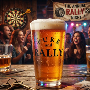 Vaso de cerveza Puke and Rally Pint Glass – Vaso d