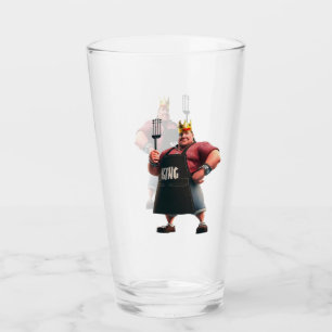 Vaso de cerveza Rey de la Parrilla