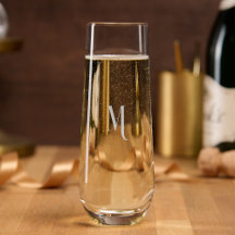 Moderno Chic Elegante Monograma Grabado Personaliz