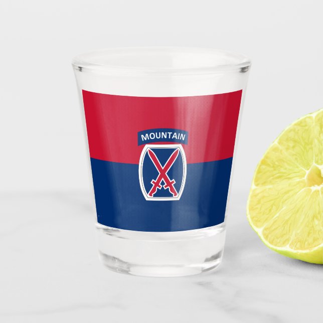 Vaso De Chupito 10.ª División de Montaña (Anverso)