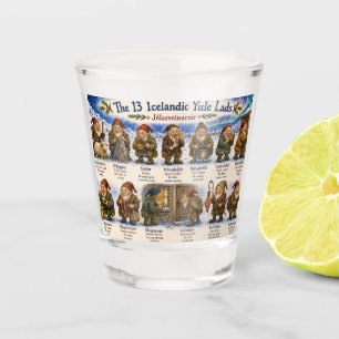 Vaso De Chupito 13 duendes islandeses de Yule Navidad reykjavik