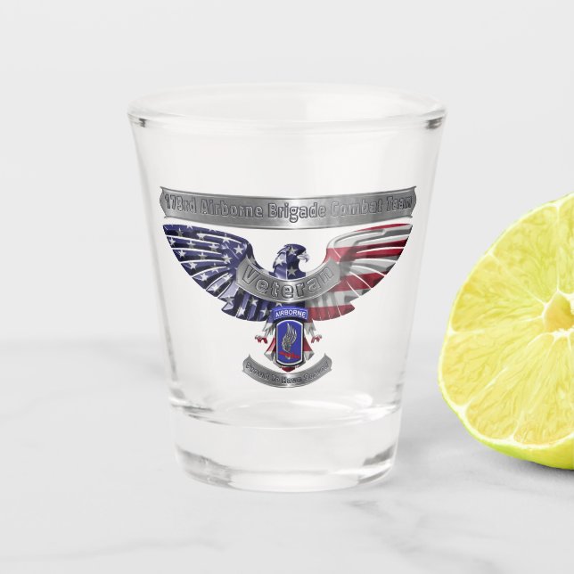 Vaso De Chupito 173º Airborne "Orgulloso De Haber Servido" (Anverso)