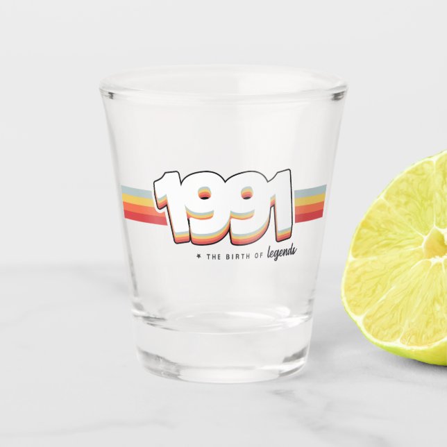 Vaso De Chupito 1991 El nacimiento de las leyendas (Anverso)