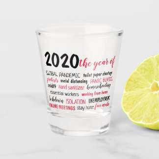 Vaso De Chupito 2020 año de la pandemia COVID 19