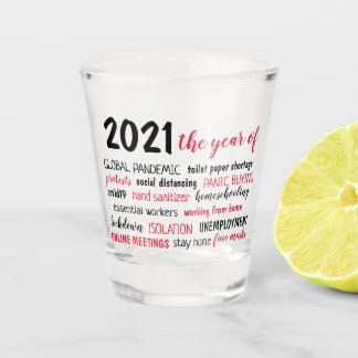 Vaso De Chupito 2021 año de la pandemia COVID 19