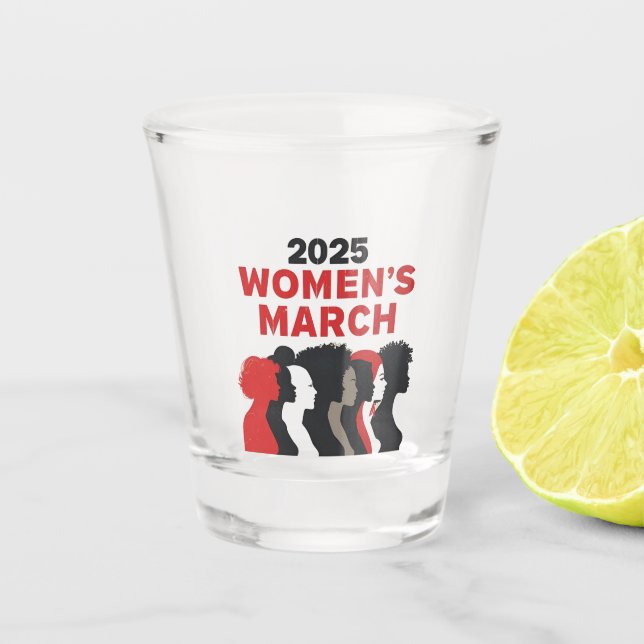 Vaso De Chupito 2025 Marcha de Mujeres Igualdad Empoderamiento de  (Anverso)