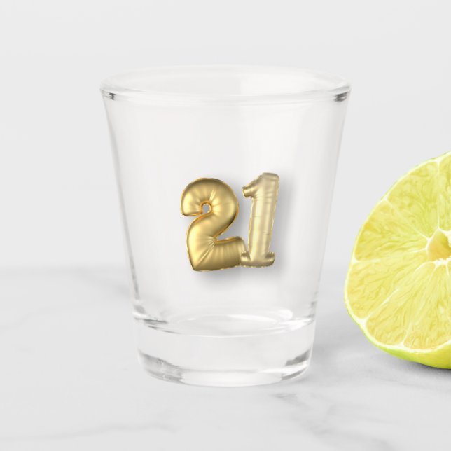 Vaso De Chupito 21 finalmente legal (Anverso)