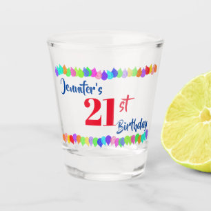Vaso De Chupito 21ro El cumpleaños personaliza