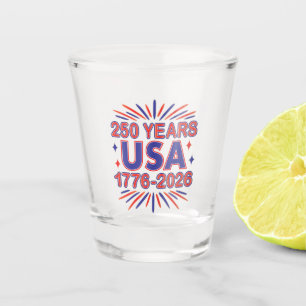 Vaso De Chupito 250 años EE.UU. 1776-2026 Semiquincentenario