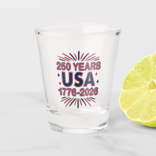 Vaso De Chupito 250 años EE.UU. 1776-2026 Semiquincentenario