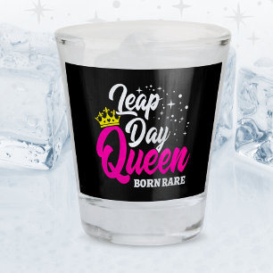 Vaso De Chupito 29 Feb. Día del Salto Reina Año Año Cumpleaños Nac