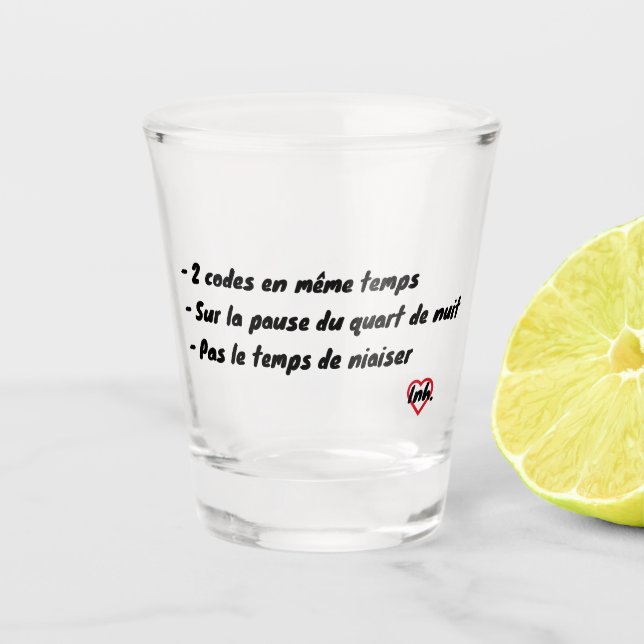 Vaso De Chupito 2 codes en même temps (Anverso)