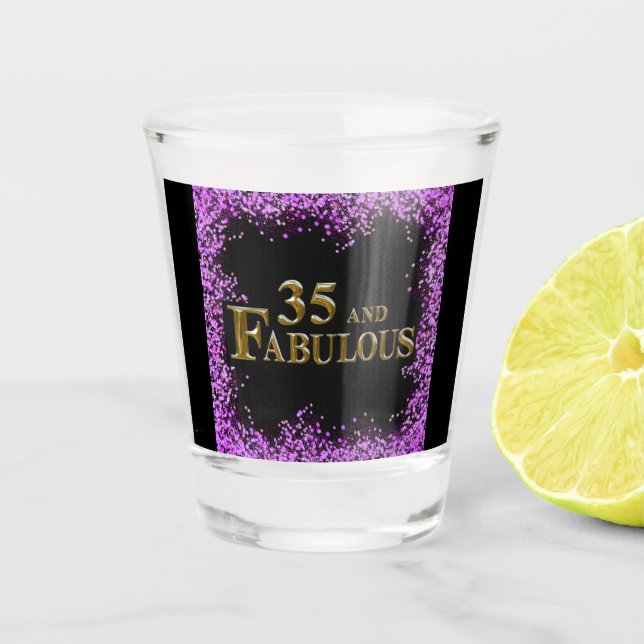 Vaso De Chupito 35º Cumpleaños (Anverso)