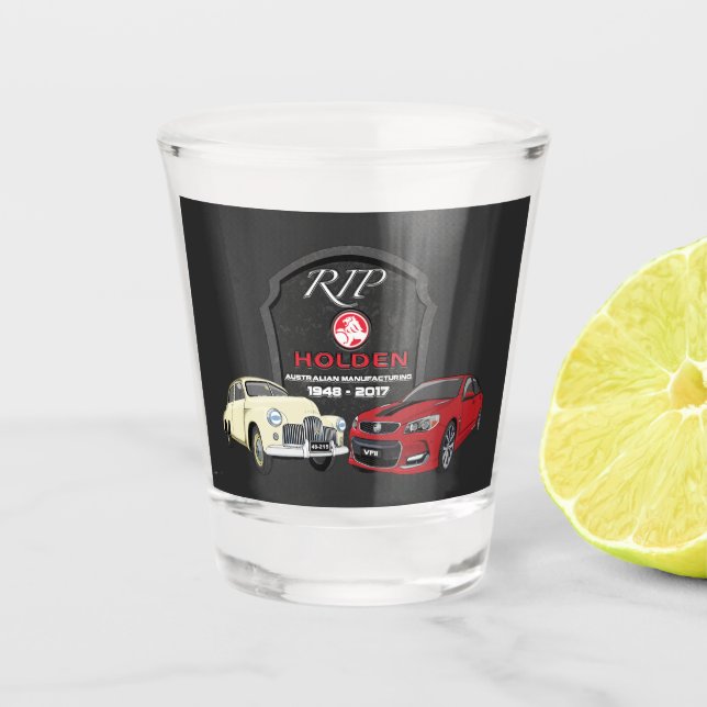Vaso De Chupito 40 years of Holden Manufacturing in Australia T-Sh (Anverso)