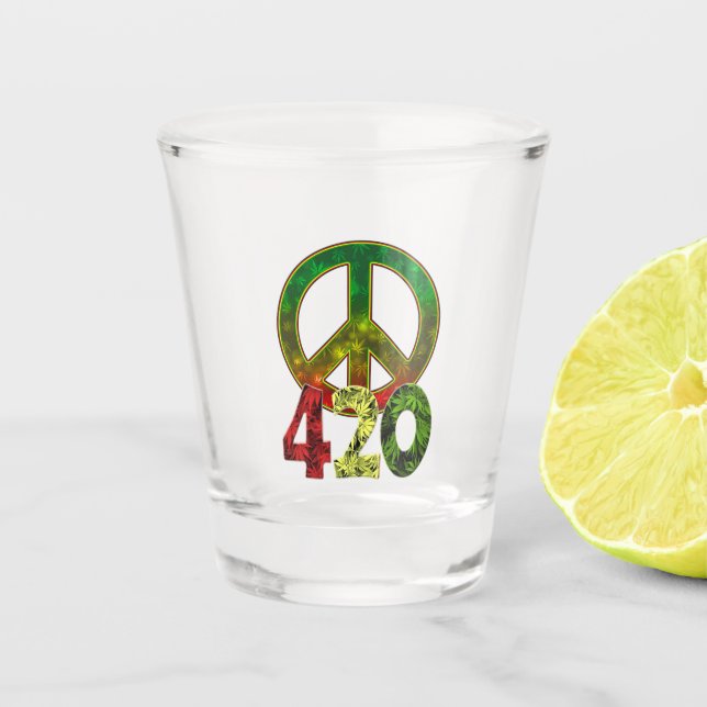 Vaso De Chupito 4 20 Paz (Anverso)