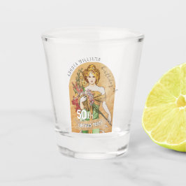 Vaso De Chupito 50.ª fiesta de cumpleaños, diosa de primavera, art
