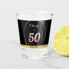 Vaso De Chupito 50.º Cristal de disparo personalizado