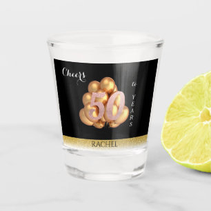 Vaso De Chupito 50.º Cristal de disparo personalizado