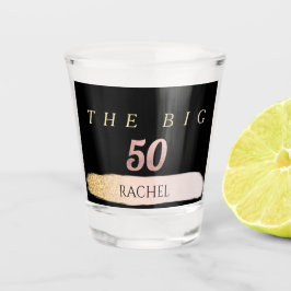 Vaso De Chupito 50.º Cristal de disparo personalizado
