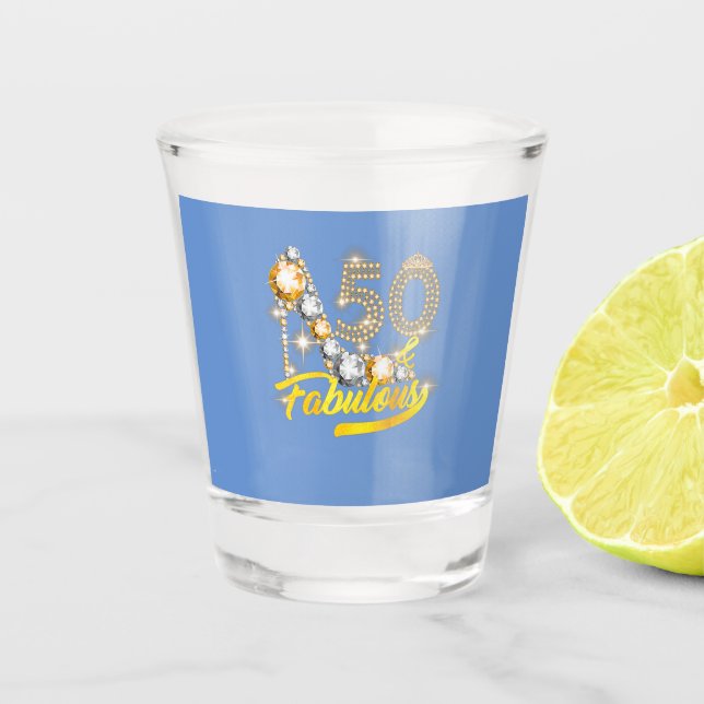 Vaso De Chupito 50 Fabuloso Diamante de 50 años (Anverso)