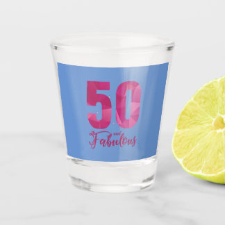 Vaso De Chupito 50 Y Fabuloso Día 55 de Cumpleaños B
