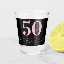 Vaso De Chupito 50 y fabuloso favorito de la fiesta de cumpleaños 