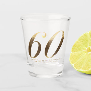 Vaso De Chupito 60.º aniversario de Boda de diamantes