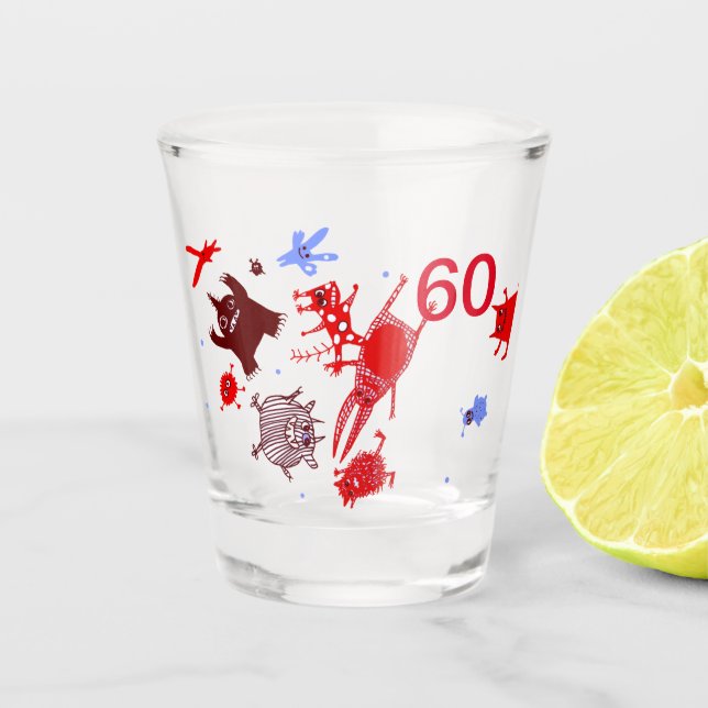 Vaso De Chupito 60th anniversary glass (Anverso)