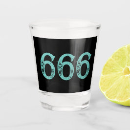 Vaso De Chupito 666 Vidrio de disparo