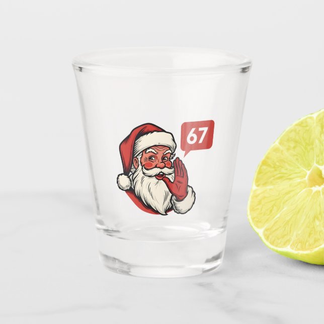 Vaso De Chupito 67 Christmas Merry Six Seven Brainrot Santa Claus (Anverso)