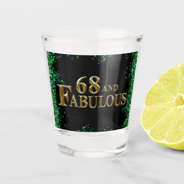 Vaso De Chupito 68 cumpleaños (Anverso)