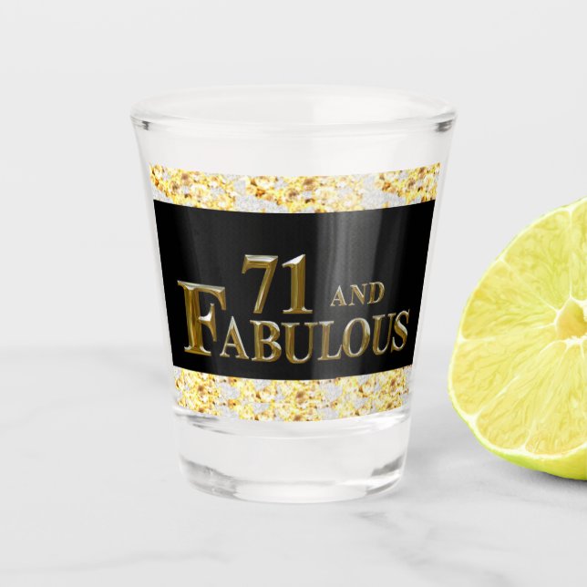 Vaso De Chupito 71 cumpleaños (Anverso)