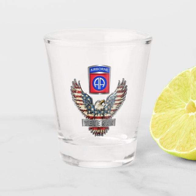 Vaso De Chupito 82.º Veterano de la División Aérea (Anverso)