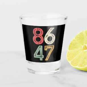 Vaso De Chupito 86 47 Anti Trump Vintage Estilo Retro de los 80