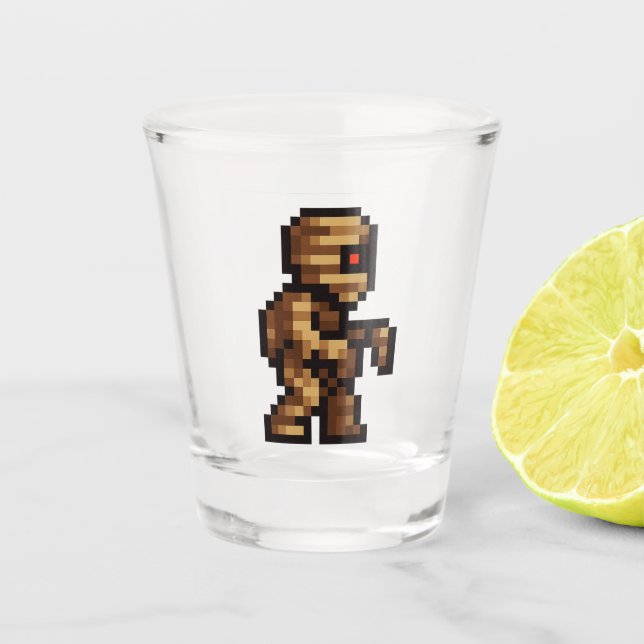 Vaso De Chupito 8-bit Retro Mummy (Anverso)