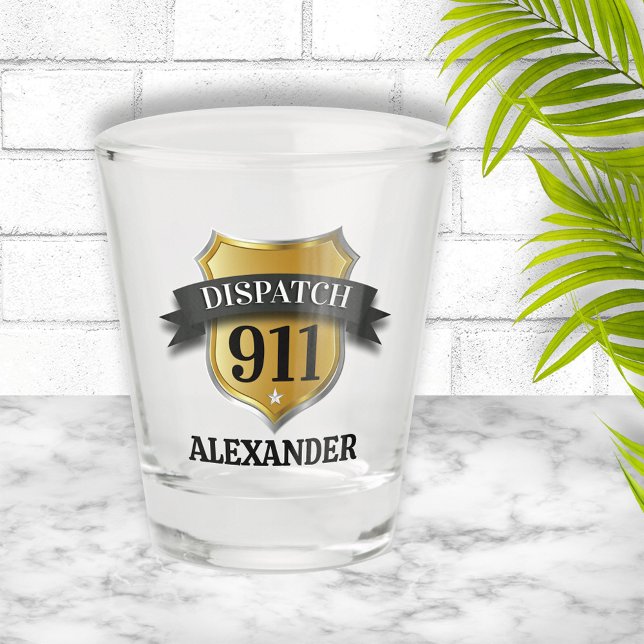 Vaso De Chupito 911 Dispatcher Personalizado (Subido por el creador)